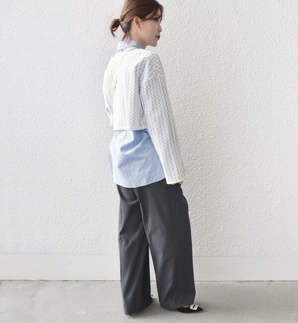 SHIPS for women「* 〈手洗い可能〉バルファス レース ショート プルオーバー 24SS ◇」|Tシャツ・カットソー|