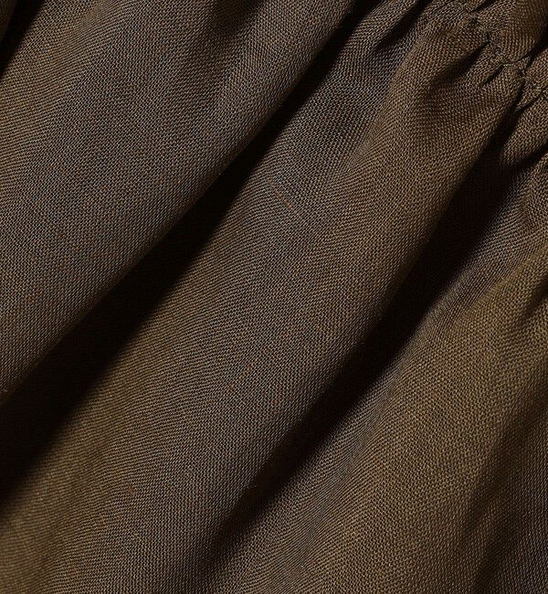 SHIPS for women「*〈手洗い可能〉ペーパー リネン フリル 羽織 ブラウス」|シャツ・ブラウス|