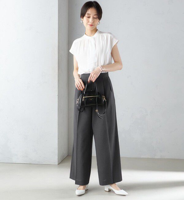 SHIPS for women「〈手洗い可能〉スカーフ タイ フレンチ スリーブ ブラウス ◇」|シャツ・ブラウス|