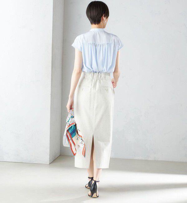 SHIPS for women「〈手洗い可能〉スカーフ タイ フレンチ スリーブ ブラウス ◇」|シャツ・ブラウス|