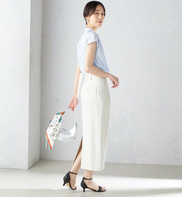 SHIPS for women「〈手洗い可能〉スカーフ タイ フレンチ スリーブ ブラウス ◇」|シャツ・ブラウス|