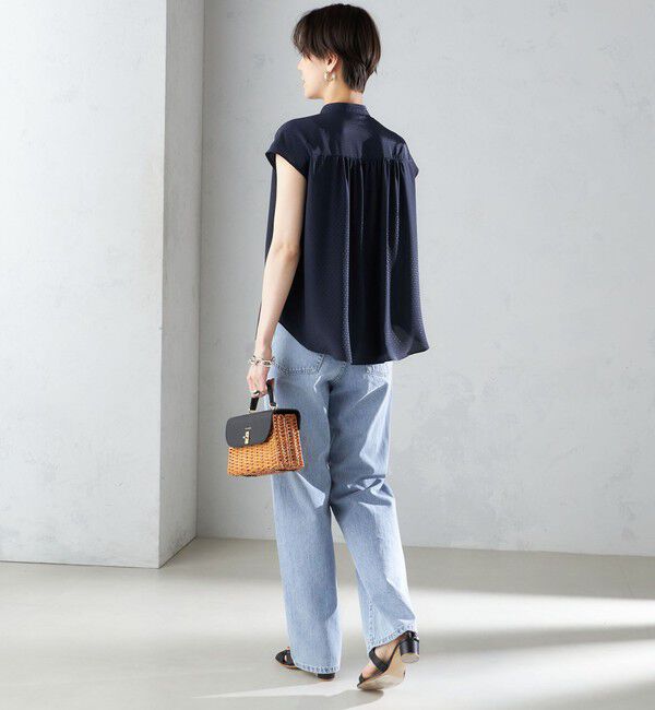 SHIPS for women「〈手洗い可能〉スカーフ タイ フレンチ スリーブ ブラウス ◇」|シャツ・ブラウス|