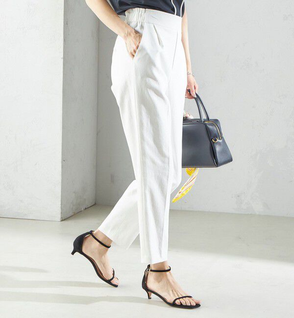 SHIPS for women「〈手洗い可能／UVカット〉ドライ オックス テーパード パンツ」|その他|