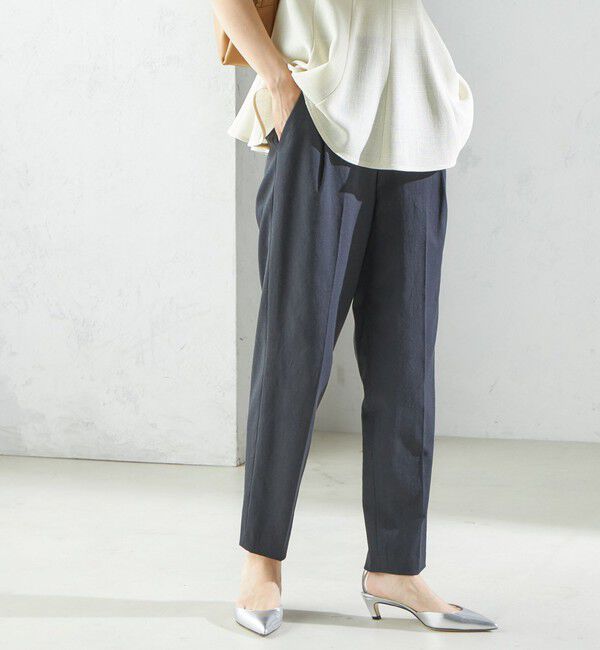 SHIPS for women「〈手洗い可能／UVカット〉ドライ オックス テーパード パンツ」|その他|ダークグレー