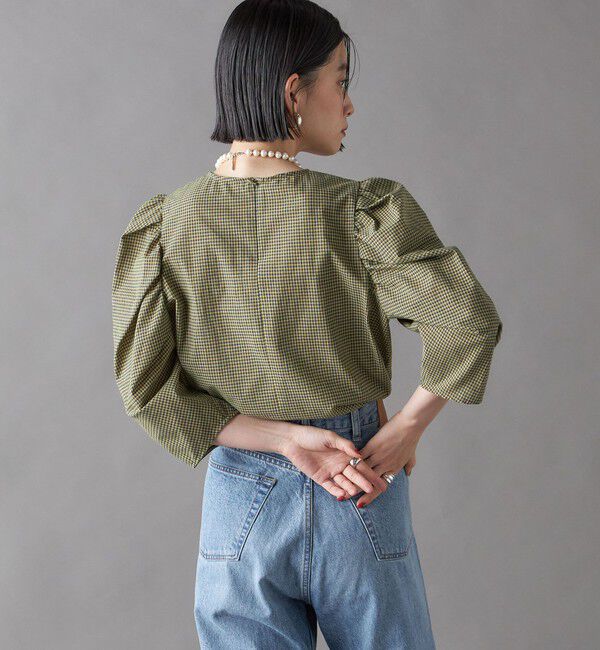 SHIPS for women「SHIPS NINE CASE:〈洗濯機可能〉パフスリーブ ブラウス」|シャツ・ブラウス|