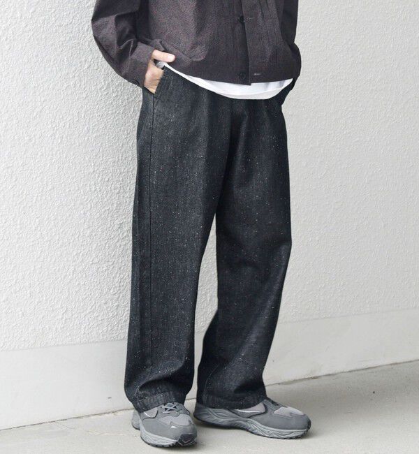 SHIPS any「SHIPS any: フリーサイズ  カラー/ネップ  デニム イージーパンツ (ユニセックス)◇」|デニム|