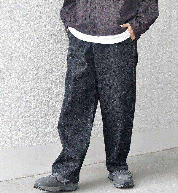 SHIPS any「SHIPS any: フリーサイズ  カラー/ネップ  デニム イージーパンツ (ユニセックス)◇」|デニム|