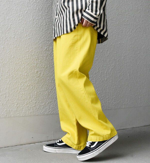 SHIPS any「SHIPS any: フリーサイズ  カラー/ネップ  デニム イージーパンツ (ユニセックス)◇」|デニム|