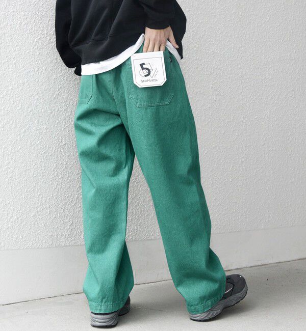 SHIPS any「SHIPS any: フリーサイズ  カラー/ネップ  デニム イージーパンツ (ユニセックス)◇」|デニム|