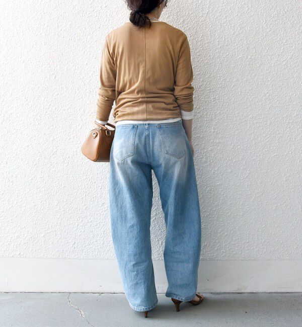 SHIPS any「SHIPS any:〈洗濯機可能〉シアー リブ ロング スリーブ クルーネック TEE」|Tシャツ・カットソー|