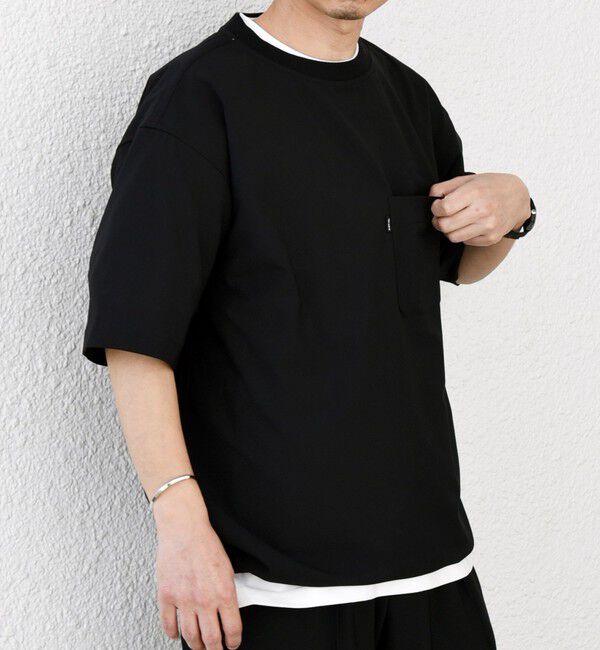 SHIPS any「SHIPS any:〈吸水速乾〉Rapidry スピンドル リラックス Tシャツ(セットアップ対応)◇」|Tシャツ・カットソー|