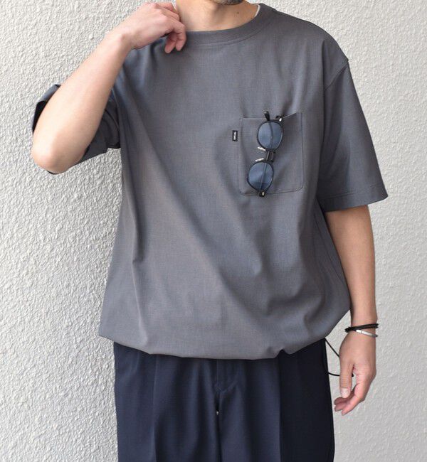 SHIPS any「SHIPS any:〈吸水速乾〉Rapidry スピンドル リラックス Tシャツ(セットアップ対応)◇」|Tシャツ・カットソー|