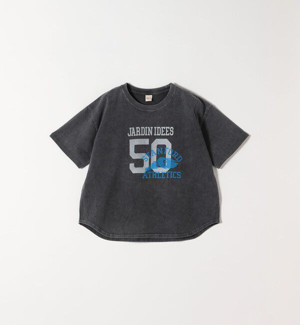 SHIPS any「【SHIPS any別注】KNiTS:〈洗濯機可能〉ラウンドヘム プリント ショート TEE」|Tシャツ・カットソー|