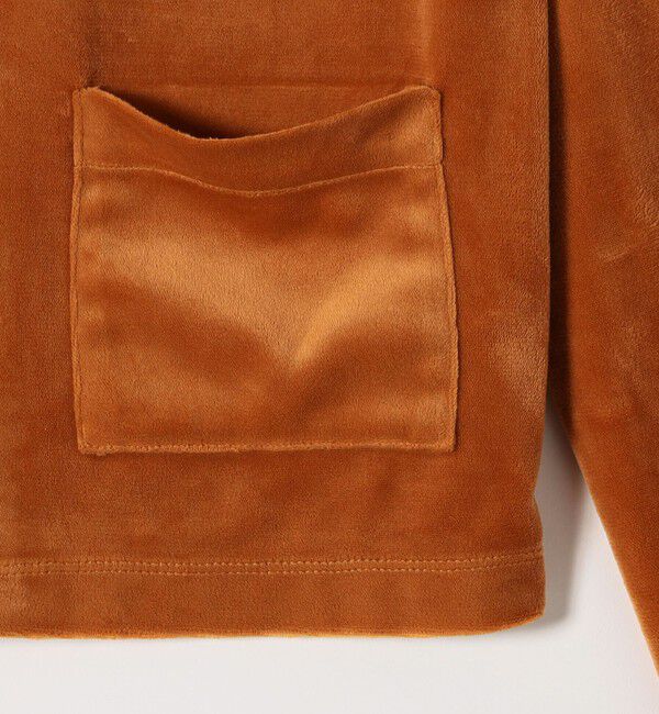 SHIPS any「SHIPS any:〈洗濯機可能〉ポリエステル ベロア コンパクト スナップ カーディガン」|カーディガン|