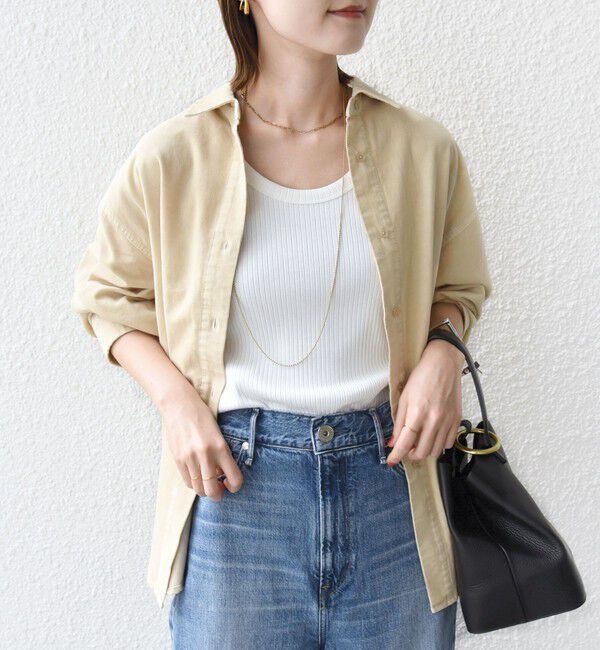SHIPS for women「【WEB限定】〈洗濯機可能〉コーデュロイ ギャザー シャツ 羽織」|シャツ・ブラウス|