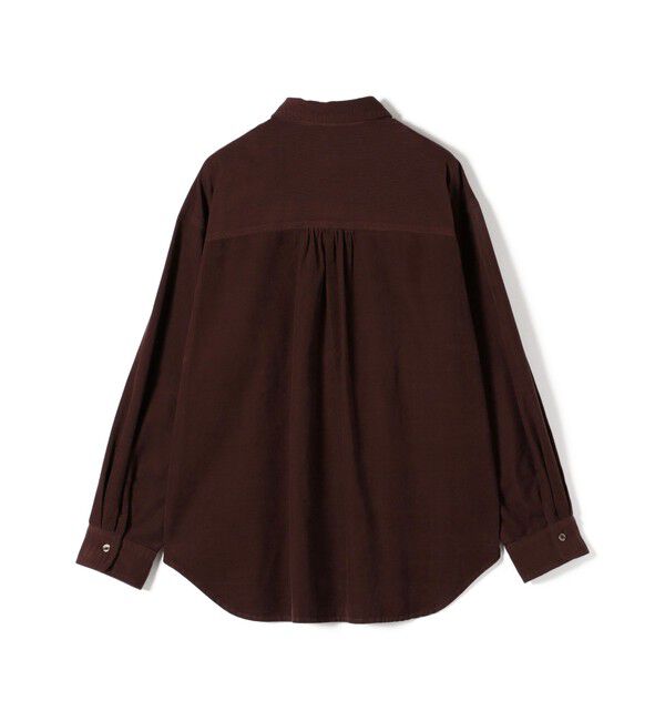 SHIPS for women「【WEB限定】〈洗濯機可能〉コーデュロイ ギャザー シャツ 羽織」|シャツ・ブラウス|