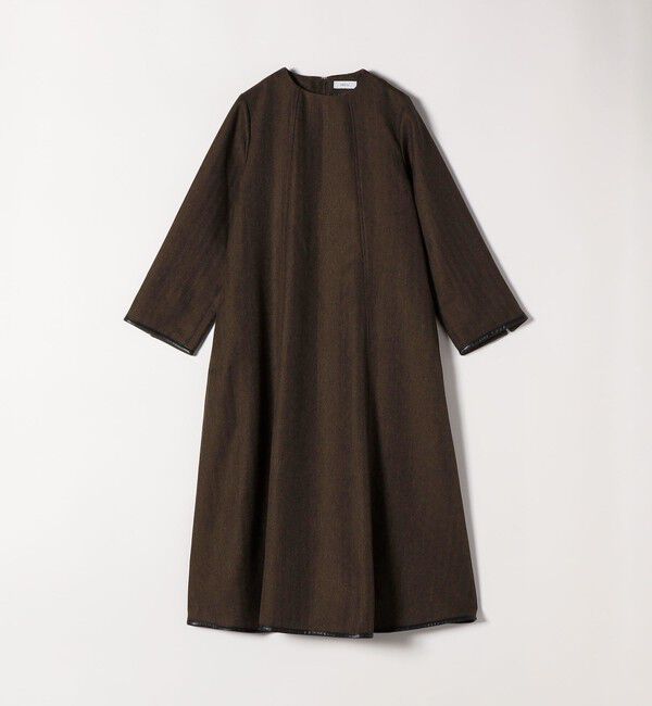 SHIPS any「SHIPS any: ヘリンボーン パイピング フレア ワンピース」|ワンピース|