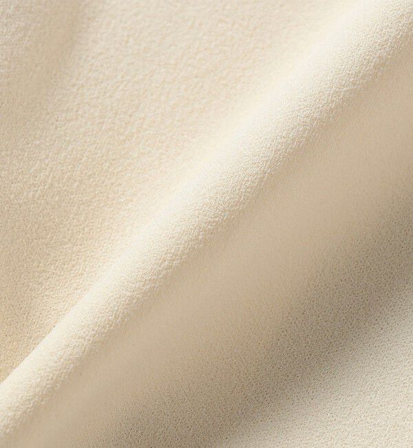 quaranciel「《予約》quaranciel:〈洗濯機可能〉カットジョーゼット Vネック ジップ カーディガン」|カーディガン|