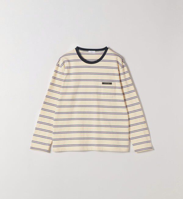 SHIPS any「《予約》SHIPS any:〈洗濯機可能〉マルチボーダー リンガー ロンTEE」|Tシャツ・カットソー|