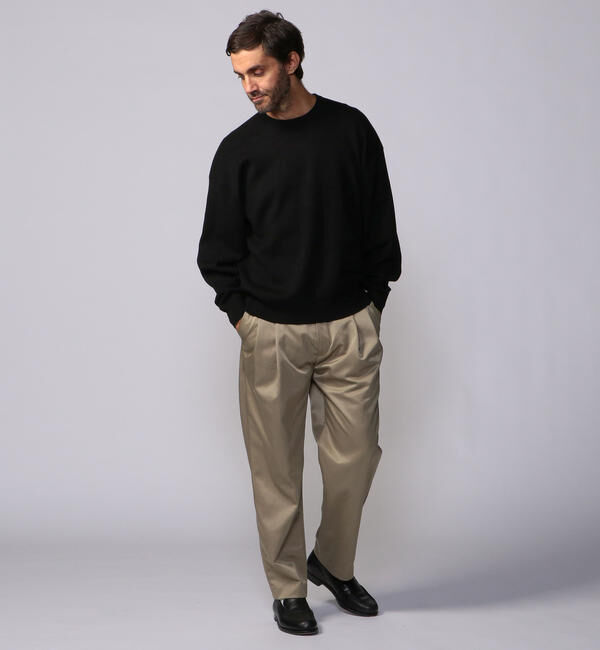 CABaN「CABaN コットンカシミヤ クルーネックプルオーバー」|ニット・セーター|