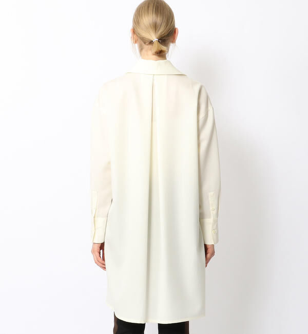 CABaN「 ウールツイル ハイネックロングシャツ」|シャツ・ブラウス|