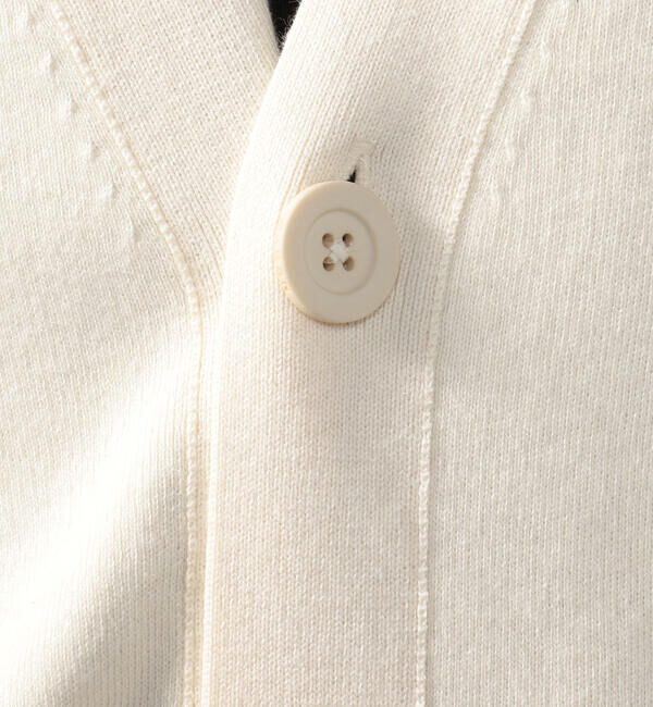 CABaN「CABaN コットンカシミヤ バイカラーVネックカーディガン」|カーディガン|