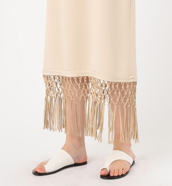 Ballsey「フリンジコンビ キャミソールワンピース」|ワンピース|