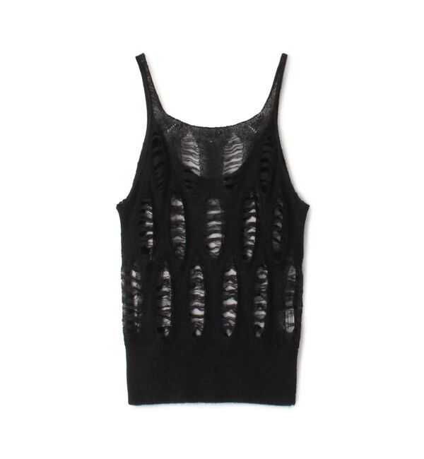 Edition「ベビーアルパカ ニットキャミソール」|キャミソール|19 ブラック