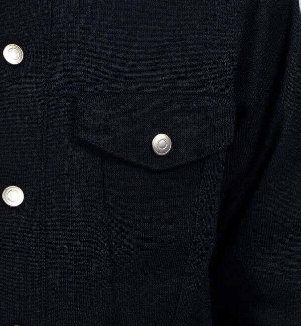 TOMORROWLAND MENS「TOMORROWLAND tricot ウールシルクミラノリブ ニットGジャン」|ニット・セーター|