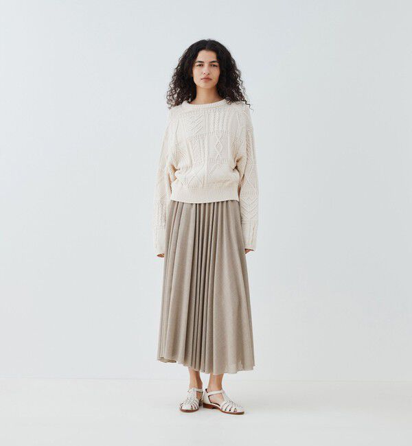 GALERIE VIE「ガンジーニット クルーネックプルオーバー」|ニット・セーター|