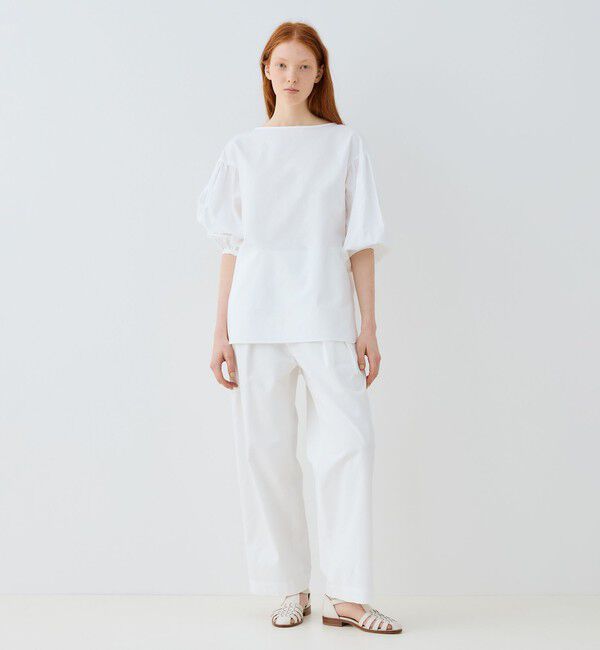 GALERIE VIE「プレミアムオックス スリーブタックブラウス」|シャツ・ブラウス|