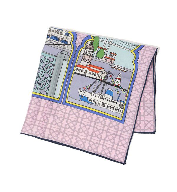 TOMORROWLAND GOODS「Kinloch シルクスカーフ」|バンダナ・スカーフ|76 ピンク系