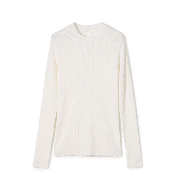 GALERIE VIE「プルミエールウールリブ クルーネックプルオーバー」|ニット・セーター|11 ホワイト