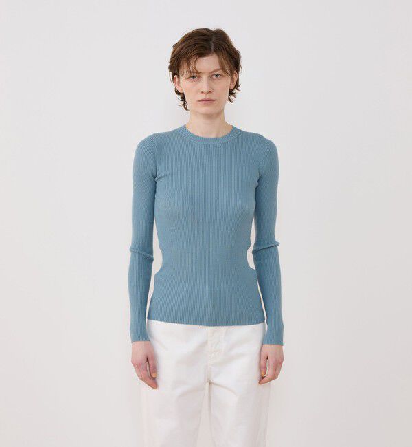 GALERIE VIE「プルミエールウールリブ クルーネックプルオーバー」|ニット・セーター|