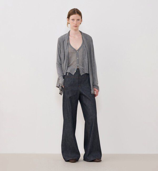 GALERIE VIE「レーヨンカシミヤジャージー ホルターネックコンビカーディガン」|カーディガン|