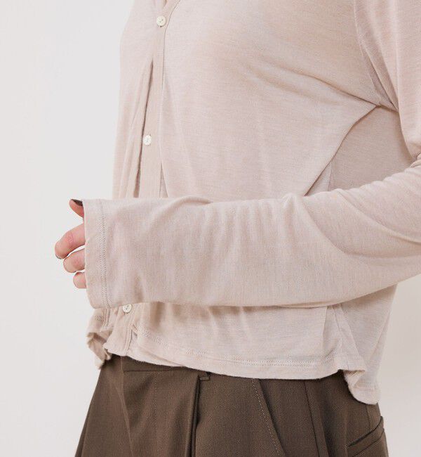 GALERIE VIE「レーヨンカシミヤジャージー ホルターネックコンビカーディガン」|カーディガン|