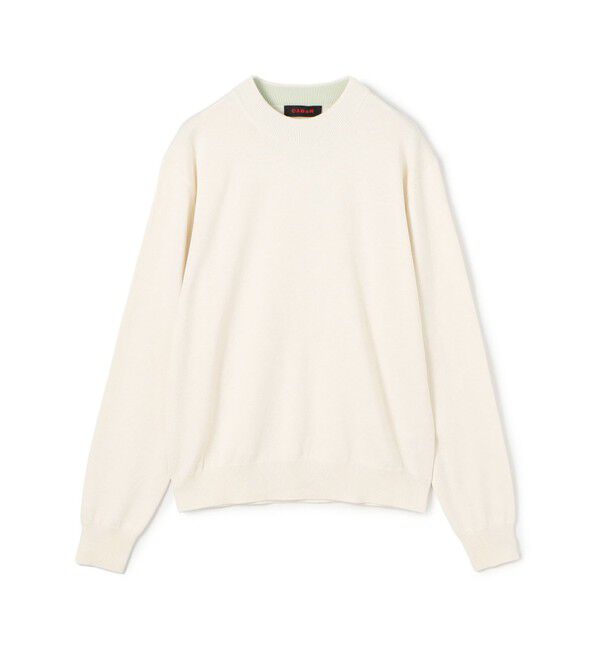 CABaN「コットンカシミヤ プレーンモックネックプルオーバー」|ニット・セーター|41 アイボリー