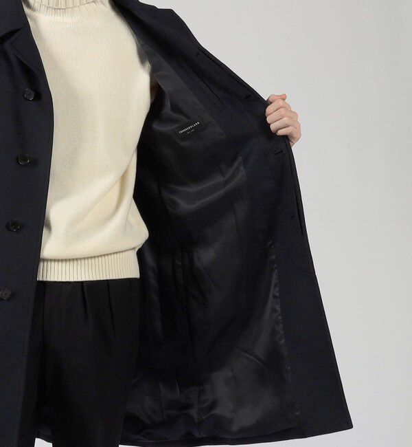 TOMORROWLAND MENS「SUPER160&rsquo;Sウール バルカラーコート」|ステンカラーコート|