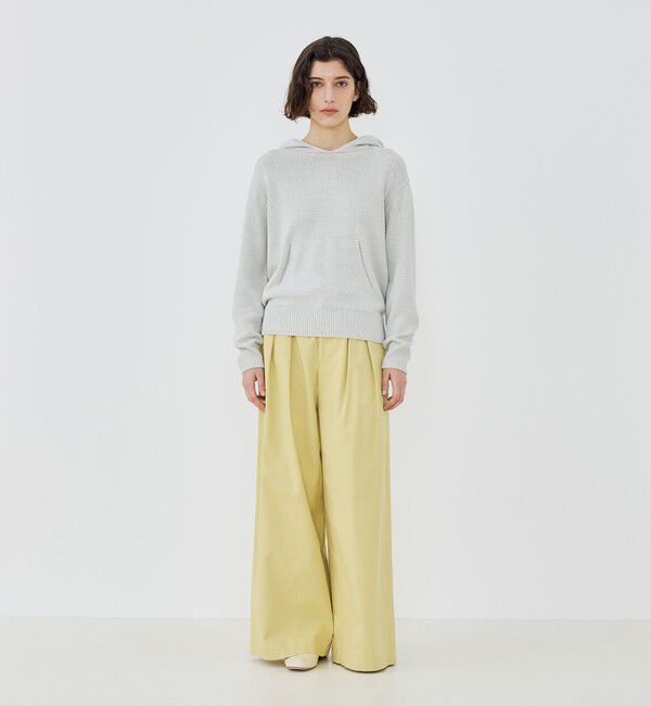 GALERIE VIE「シルク フーデッドプルオーバー」|パーカー|