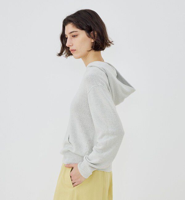 GALERIE VIE「シルク フーデッドプルオーバー」|パーカー|