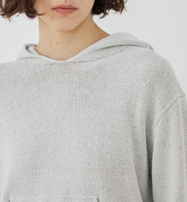 GALERIE VIE「シルク フーデッドプルオーバー」|パーカー|