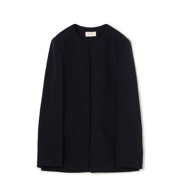 DES PRES「ライトダブルクロス ノーカラージャケット」|ノーカラージャケット|69 ネイビー