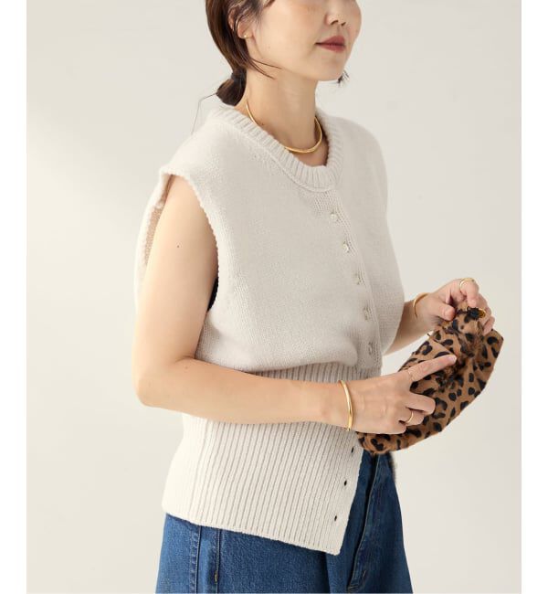 Plage「R&rsquo;IAM ローゲージニットベスト」|ニット・セーター|