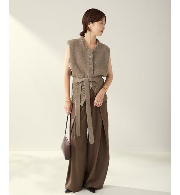 Plage「R&rsquo;IAM ローゲージニットベスト」|ニット・セーター|