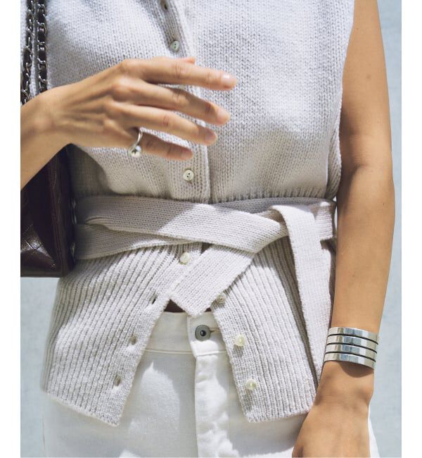 Plage「R&rsquo;IAM ローゲージニットベスト」|ニット・セーター|