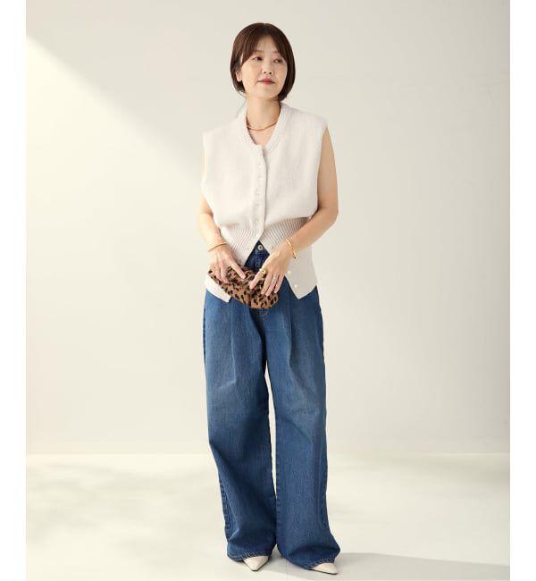 Plage「R&rsquo;IAM ローゲージニットベスト」|ニット・セーター|