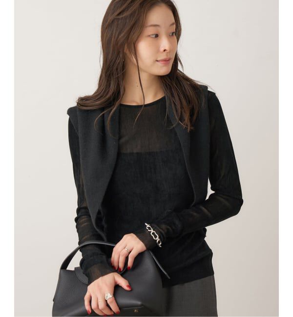 Plage「《一部カラーWEB限定追加》Flocky Mesh ロンT」|Tシャツ・カットソー|