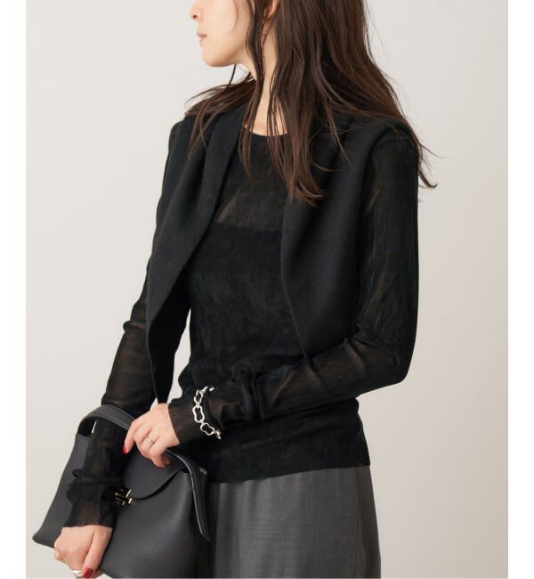 Plage「《一部カラーWEB限定追加》Flocky Mesh ロンT」|Tシャツ・カットソー|