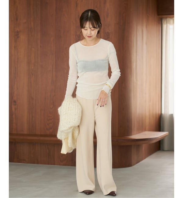 Plage「《一部カラーWEB限定追加》Flocky Mesh ロンT」|Tシャツ・カットソー|