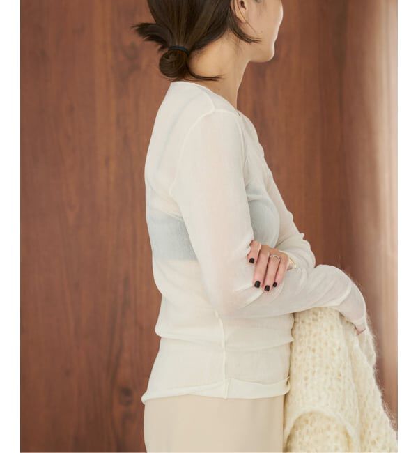 Plage「《一部カラーWEB限定追加》Flocky Mesh ロンT」|Tシャツ・カットソー|